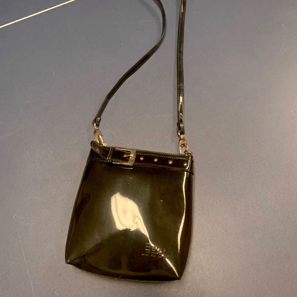 Navy/Black Patent Leather Beijo crossbody